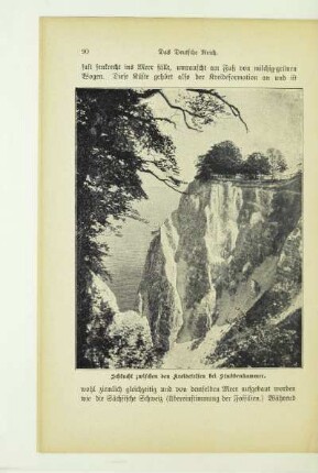 Schlucht zwischen den Kreidefelsen bei Stubbenkammer