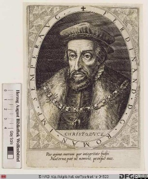 Bildnis Ferdinand I., römisch-deutscher Kaiser (reg. 1556-64)