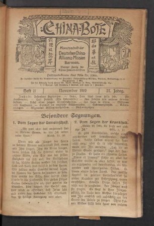 Heft 11. November 1919