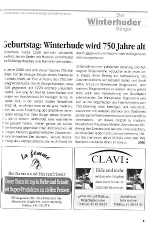 Geburtstag: Winterhude wird 750 Jahre alt