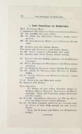 C. Roms Emporsteigen zur Weltherrschaft