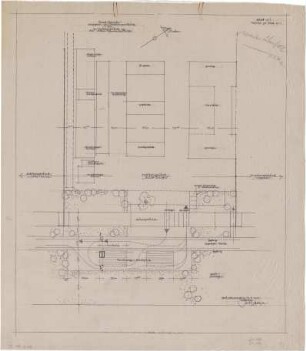 Gsaenger, Gustav; München, Schenkendorfstr.; Raab-Karcher GmbH - Strassenparkplatz im Industriegelände (Grundriss)