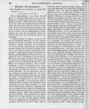 Bertheau, E.: Zur Geschichte der Israeliten. Abt. 1-2. Göttingen: Vandenhoeck 1842 (Beschluss von Nr. 42)