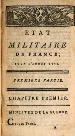 Etat militaire de France. 35, 35. 1793
