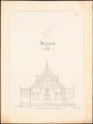 Kirche mit 412 Sitzplätzen: Querschnitt