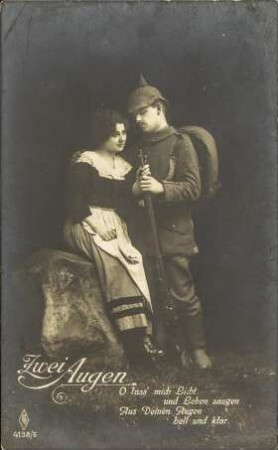 Zwei Augen. - O lass' mich Licht und Leben saugen [...]