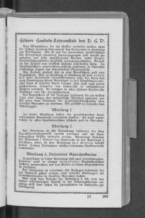 Höhere Handels-Lehranstalt des D.H.V.