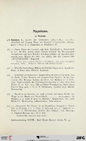Napoleon (Nr. 488-534)