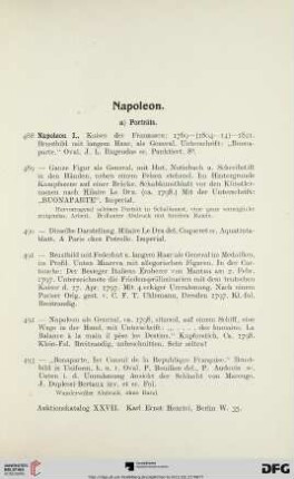 Napoleon (Nr. 488-534)