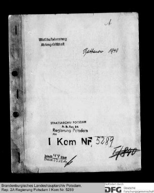 Bericht über die bei den städtischen Gas- und Wasserwerken in Rathenow durchgeführte Pflichtprüfung für das Geschäftsjahr 1940