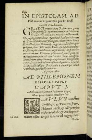 Ad Philemonem Epistola Pauli.