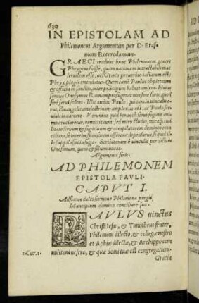 Ad Philemonem Epistola Pauli.