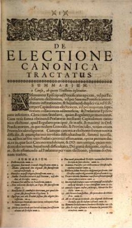 De electione canonica tractatus