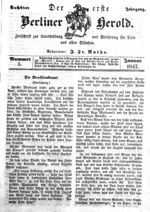 Nummer 5, Januar 1847