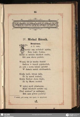 IV. Michał Hórnik