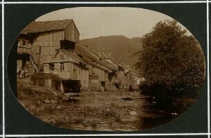 Erster Weltkrieg - "Aus den Stellungskriegen in den Vogesen". Schirmeck, an der Breusch (französisch: Bruche), Département Bas-Rhin