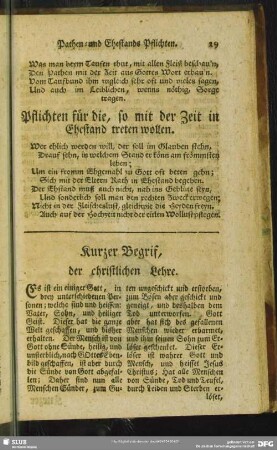 Kurzer Begrif, der christlichen Lehre