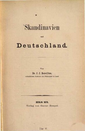 Skandinavien und Deutschland