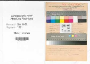Entnazifizierung Heinrich Thier , geb. 12.09.1892 (Angestellter)
