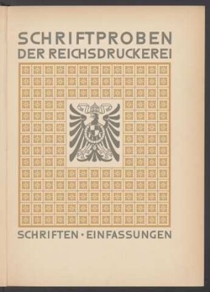[1]: Schriften, Einfassungen