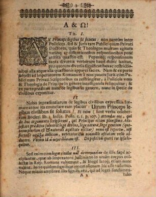 Disp. phil. super quaestione: an princeps sit solutus legibus civilibus?