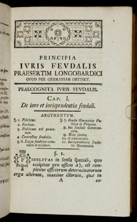 Praecognita Ivris Fevdalis