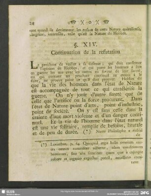 §. XIV. Continuation de la refutation