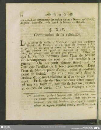 §. XIV. Continuation de la refutation