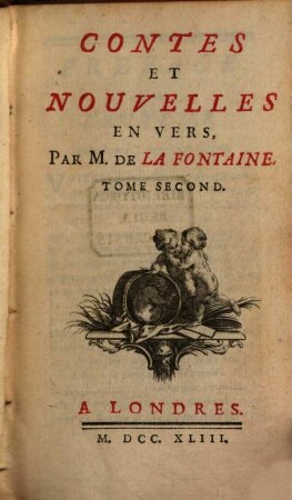 Contes Et Nouvelles En Vers, 2