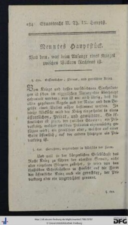 IX. Hauptstück.