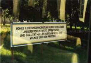 Slogan zur Produktionssteigerung