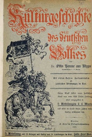 Kulturgeschichte des deutschen Volkes, 3