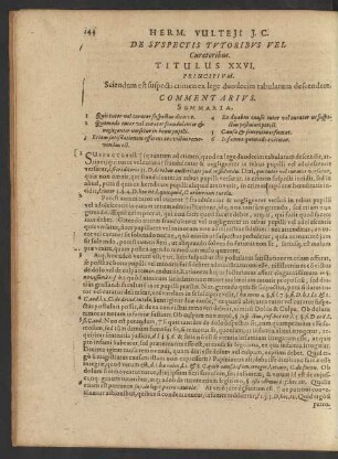 De Suspectis Tutoribus Vel Curatoribus. Titulus XXVI.