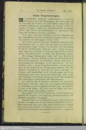 Kohle-Vergrösserungen