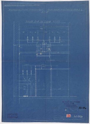 Erweiterung Werk II, Anordnung im 6 kV Provisorium, neue Kabelverbindung Werk I, II