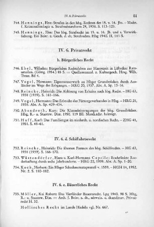 IV. 6. Privatrecht