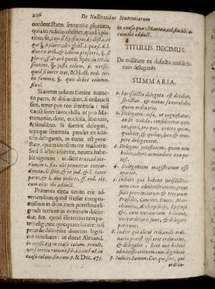 Titulus Decimus. De nullitate ex defectu jurisdictionis delegatæ.