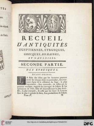 Seconde partie: Des Etrusques