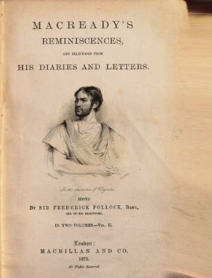 Reminiscences and selections from his diaries and letters. 2