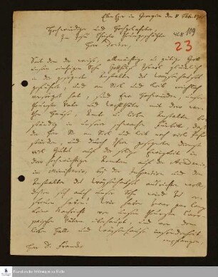 Brief von Johann Martin Boltzius an Gotthilf August Francke.