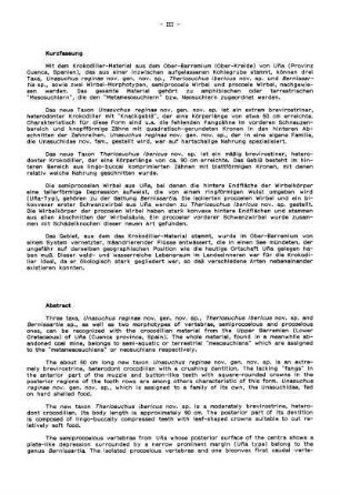 Kurzfassung / Abstract / Résumé