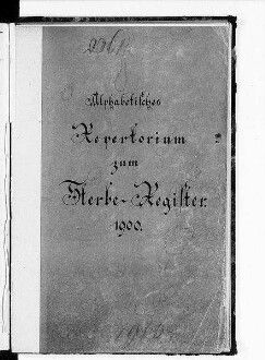 Alphabetisches Namenverzeichnis zum Sterberegister Bautzen