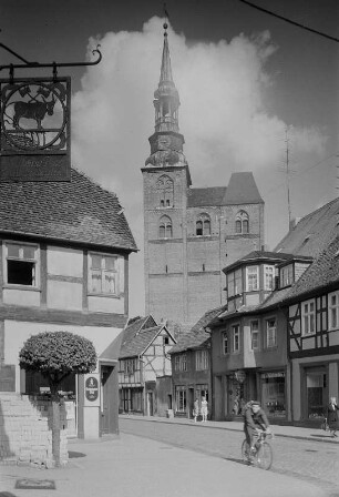 Tangermünde. Blick zur St. Stephanskirche