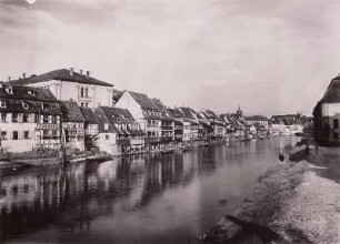 Bamberg, Blick über die Regnitz : Bamberg. Am Krahnen. Blick nach Osten über die Regnitz