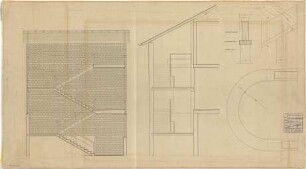 Schneider - Esleben, Paul; Lennestadt - Altenhundem; Gymnasium der Stadt Lennestadt - Block A: Treppe, Treppenhaus (Detail; Schnitt)