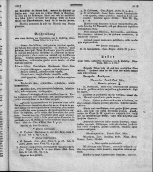 Beschreibung einer neuen Gattung von Onchidium (Linn. Trans. XIV, 2 t. 9 p. 322)