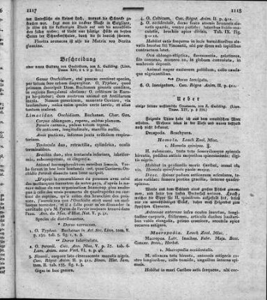 Beschreibung einer neuen Gattung von Onchidium (Linn. Trans. XIV, 2 t. 9 p. 322)