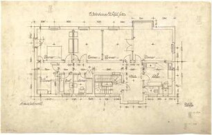 Döllgast, Hans; München, Ferdinand Maria Str.; Wohnhaus Martin Rid - Grundriss 1. OG