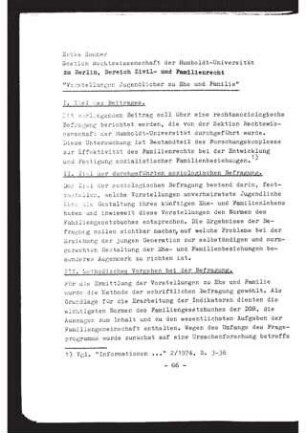 Vorstellungen Jugendlicher zu Ehe und Familie