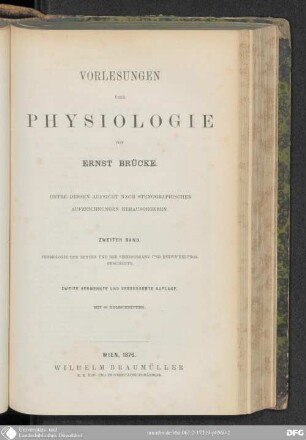 2: Physiologie der Nerven und der Sinnesorgane und Entwickelungsgeschichte